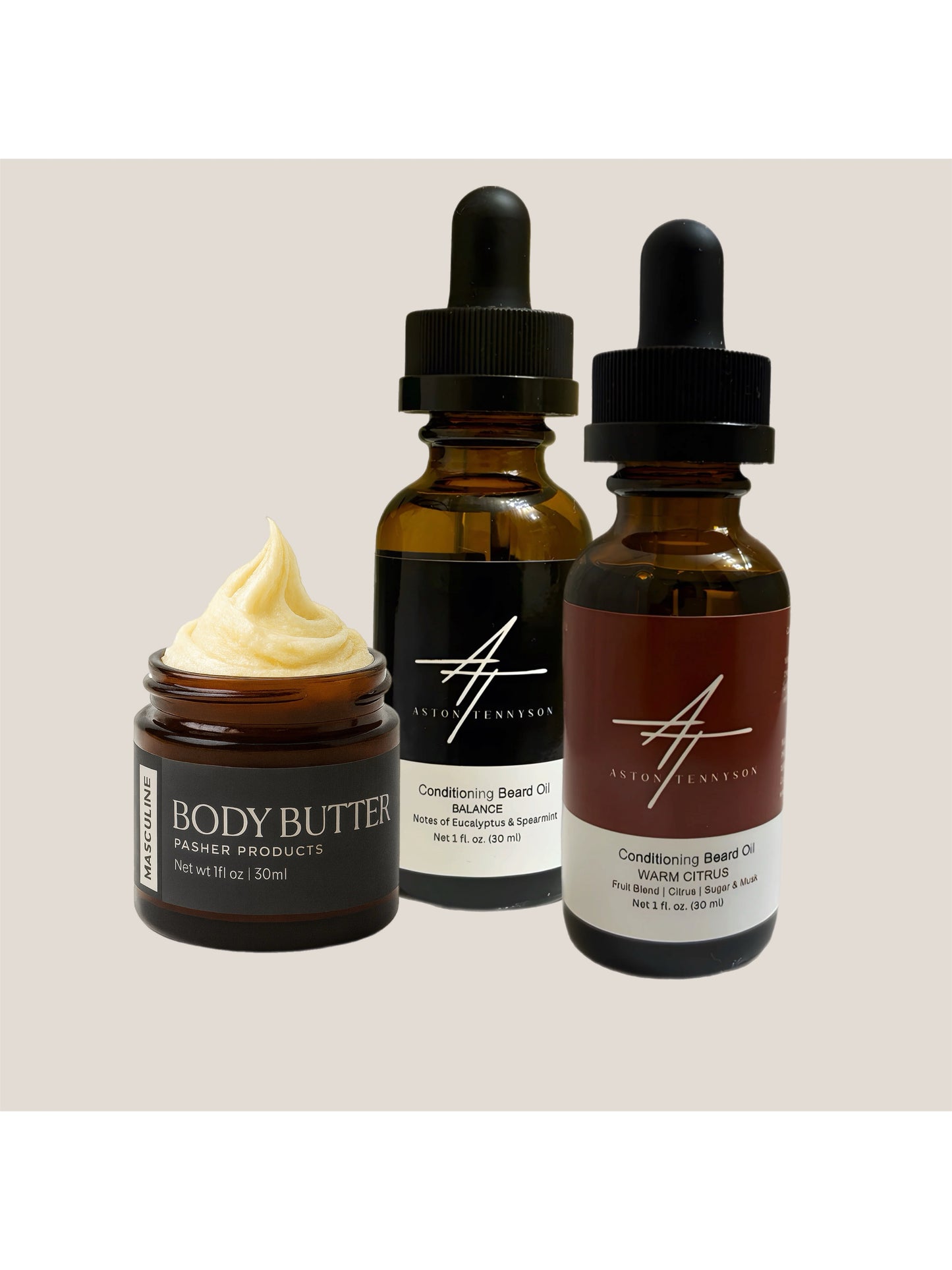 Men’s Beard Oil + Body Butter Set