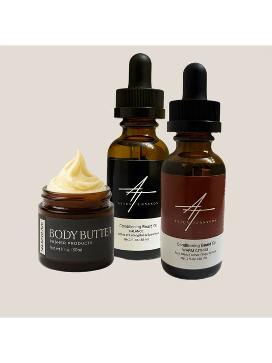 Men’s Beard Oil + Body Butter Set